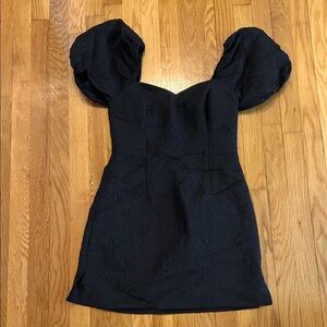 Lilly Pulitzer Black  Puff Sleeve Mini Dress